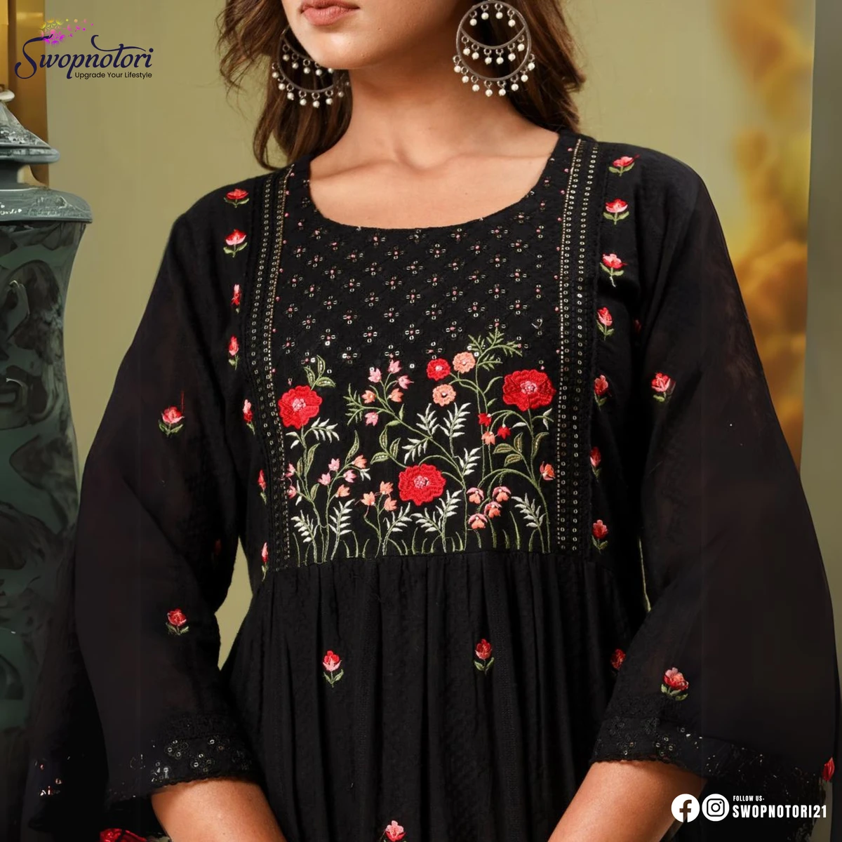 Black Naira | Embroidery Work 3PCS SET - Image 3