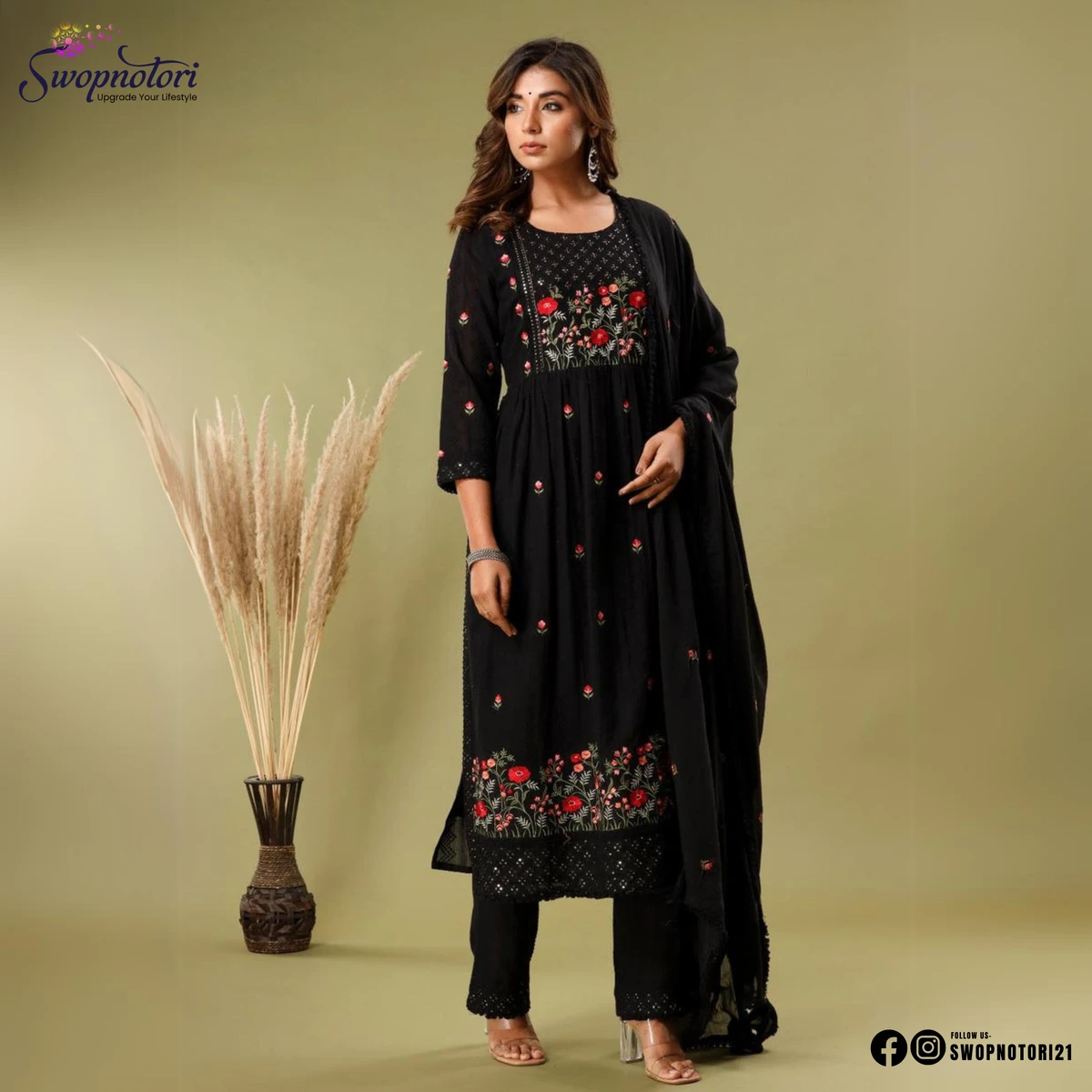 Black Naira | Embroidery Work 3PCS SET - Image 4